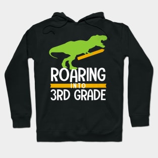 Dinosaur Roaring 3rd Grade Hoodie